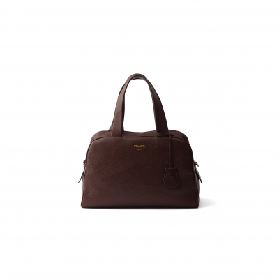 PRADA LARGE LEATHER TOP-HANDLE BAG 1BB148 (33*22*14cm)